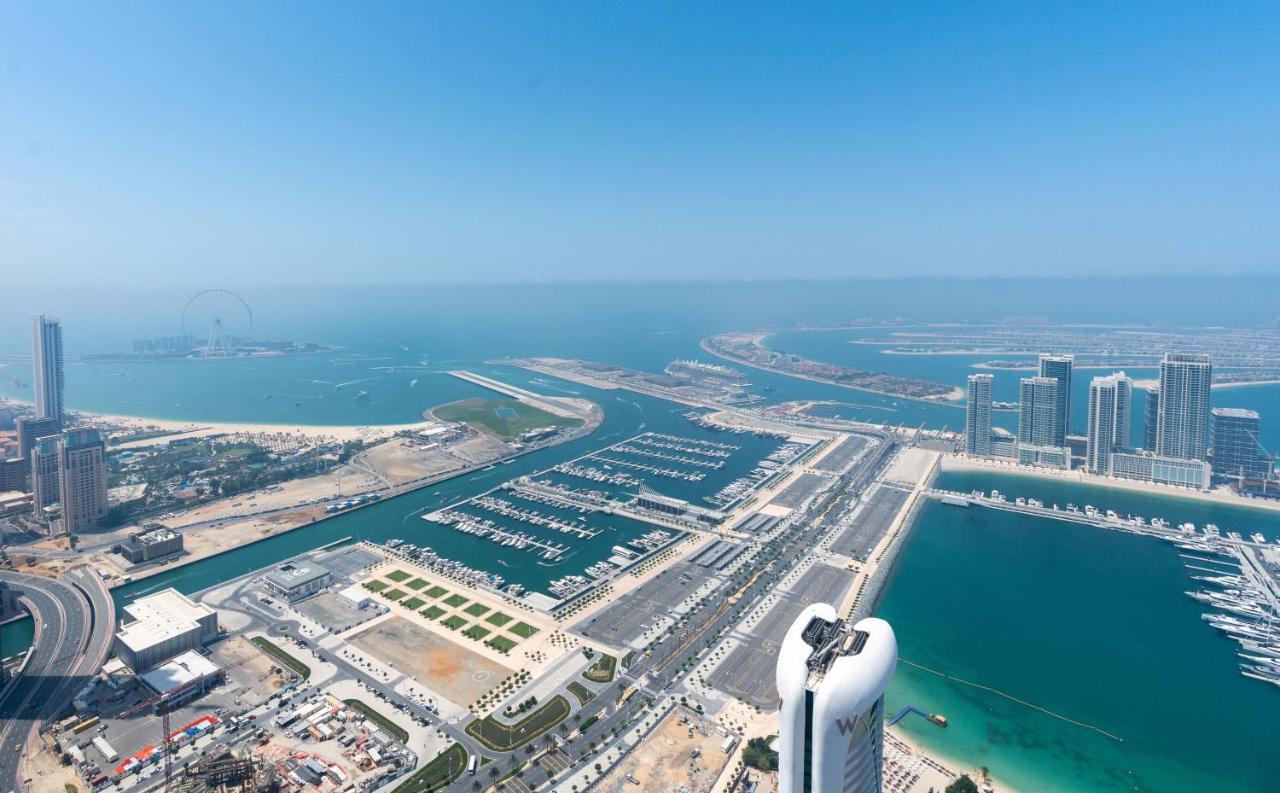 White Sage - Incredible Full Sea And Dubai Eye View In Marina 아파트 외부 사진