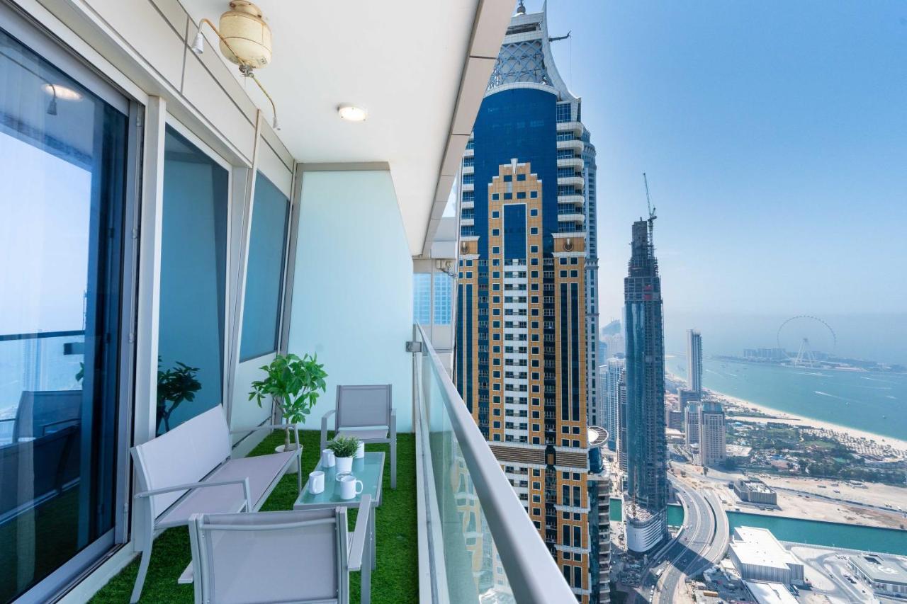 White Sage - Incredible Full Sea And Dubai Eye View In Marina 아파트 외부 사진